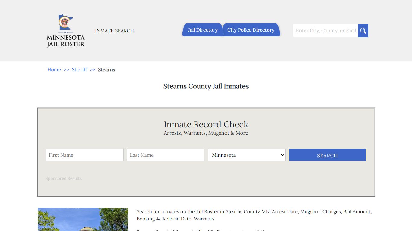 Stearns County Jail Inmates | Jail Roster Search - MinnesotaJailRoster.com